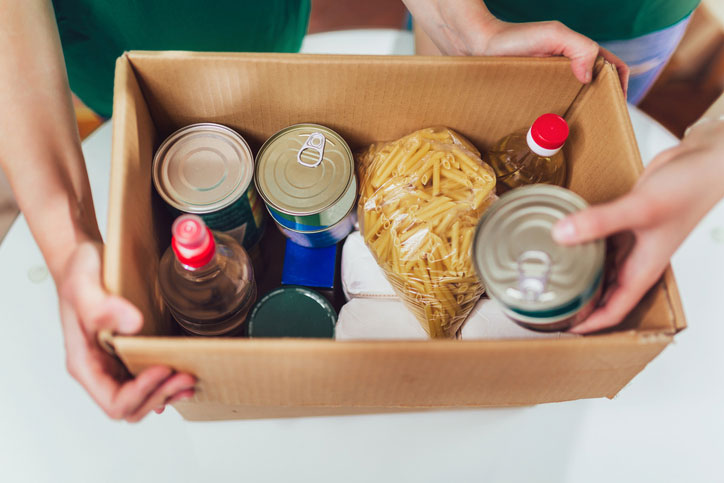 food donation box for homeless