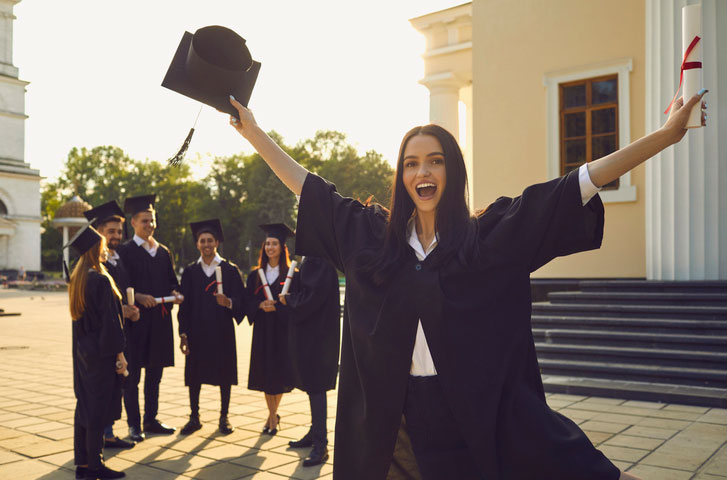 smiling grads