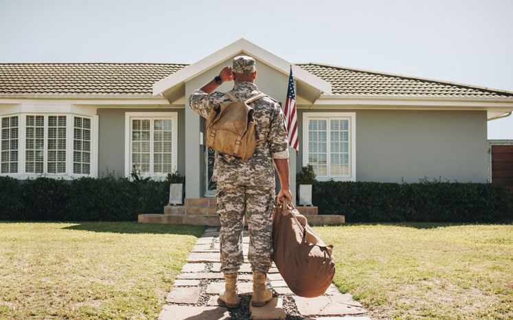 veteran coming home