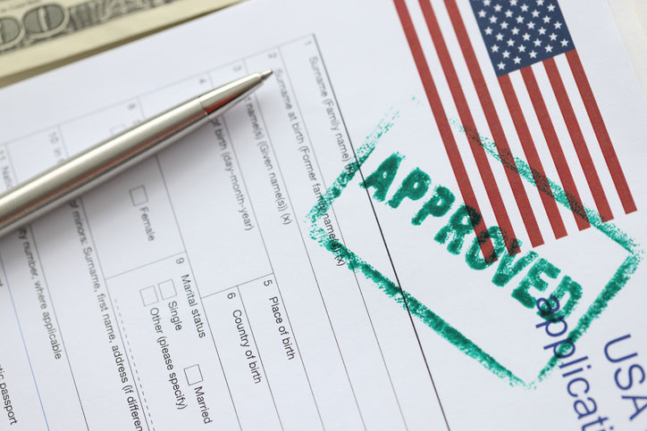 usa visa application approved