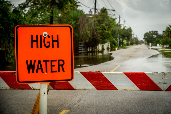 high water sign