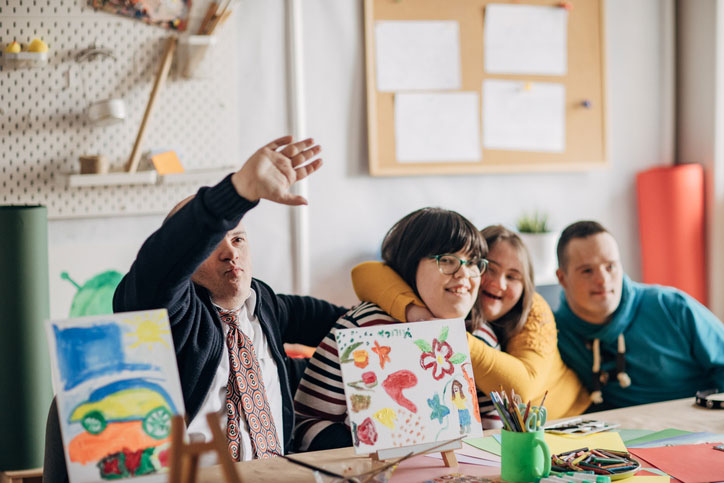 kids in a classroom